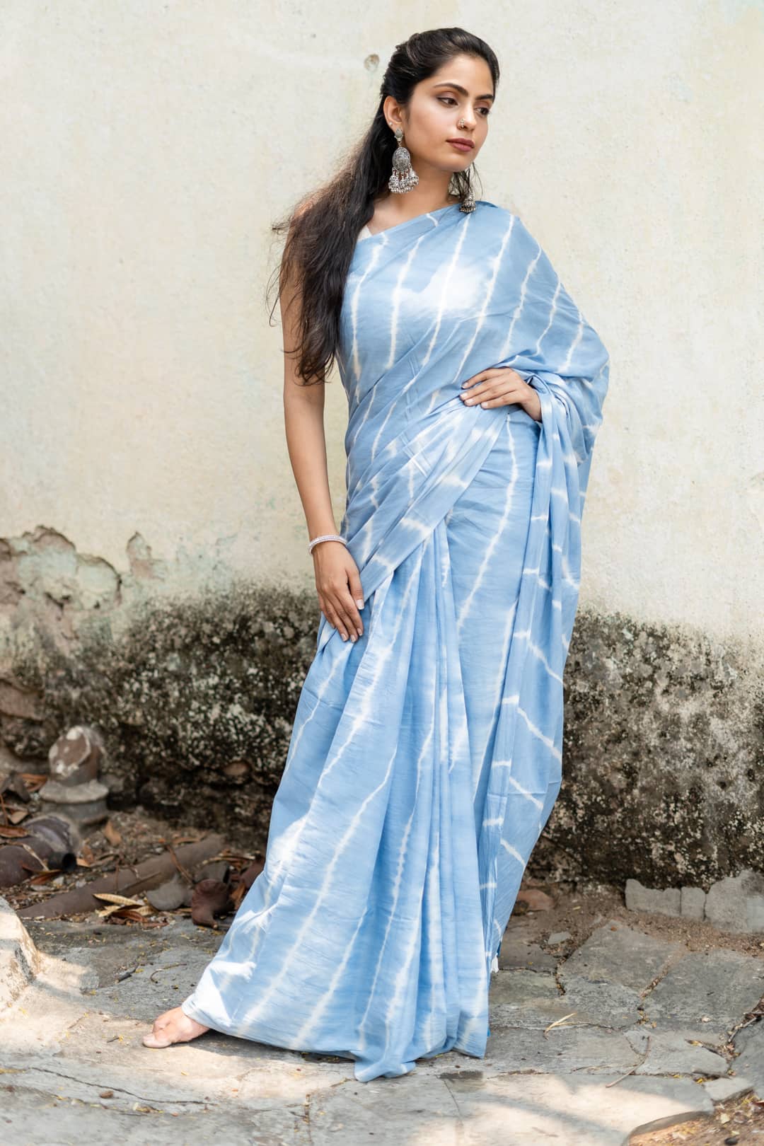 tie and dye saree designs