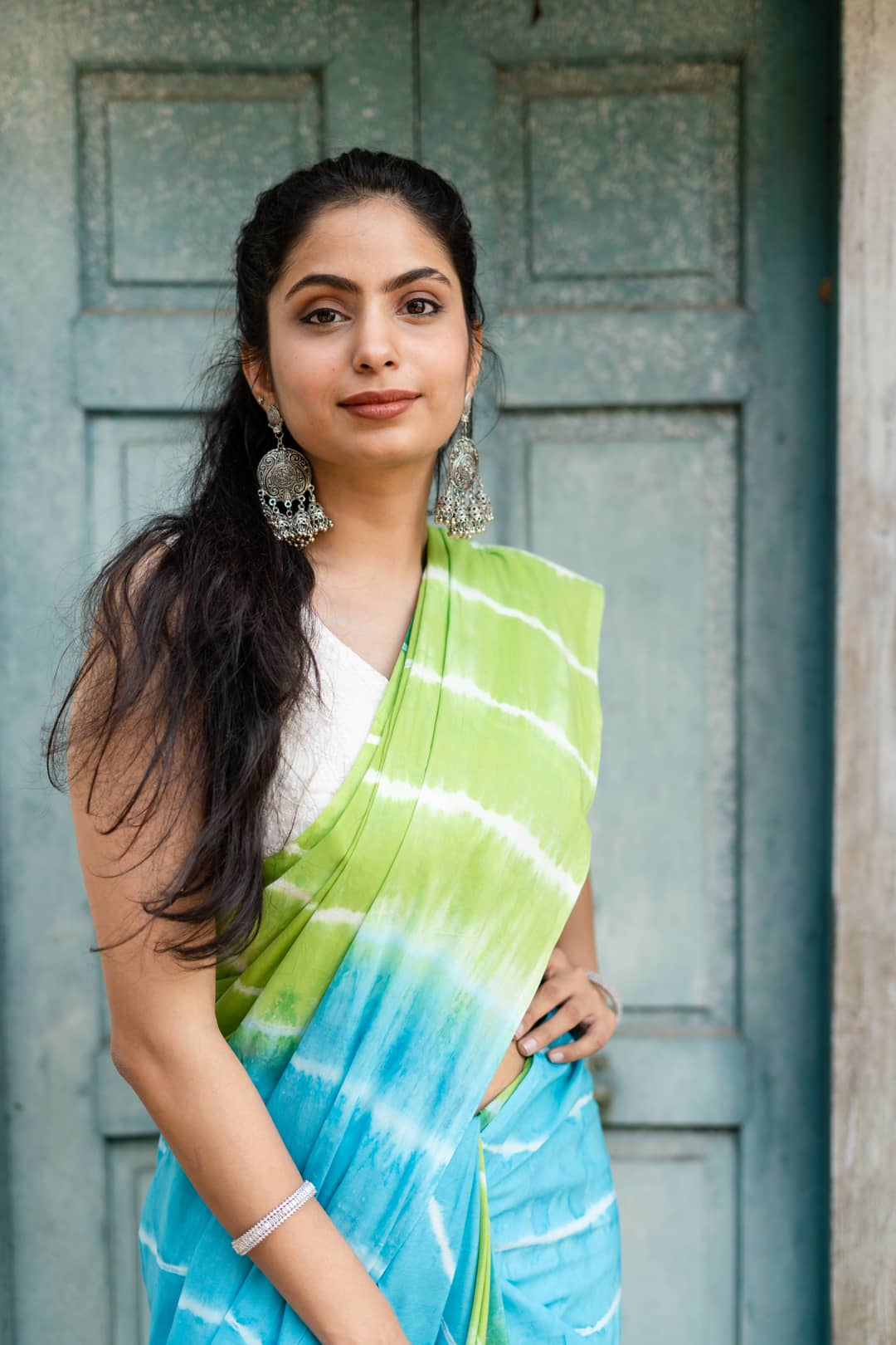 tie and dye cotton sarees