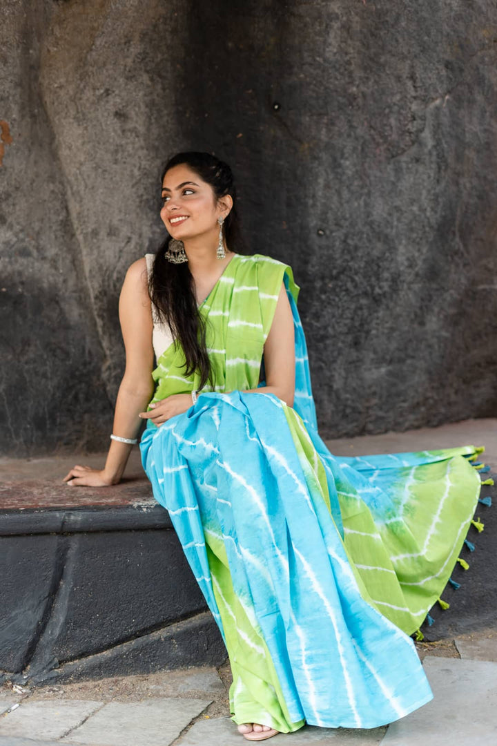 shibori tie and dye sarees online at best prices
