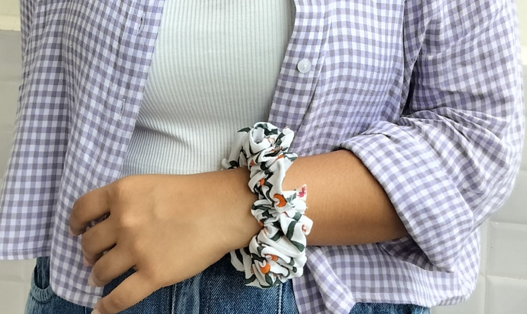 Crimson Scrunchie- Pack Of 3