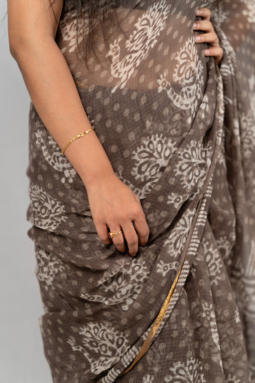 Mink- Kota Doria cotton - Anemone Vinkel