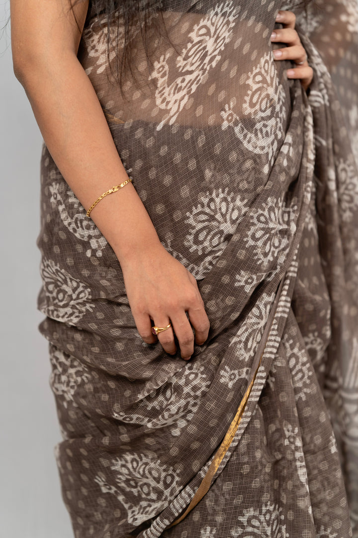 Mink- Kota Doria cotton - Anemone Vinkel