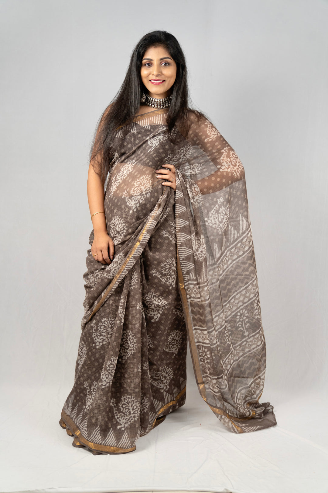 Mink- Kota Doria cotton - Anemone Vinkel