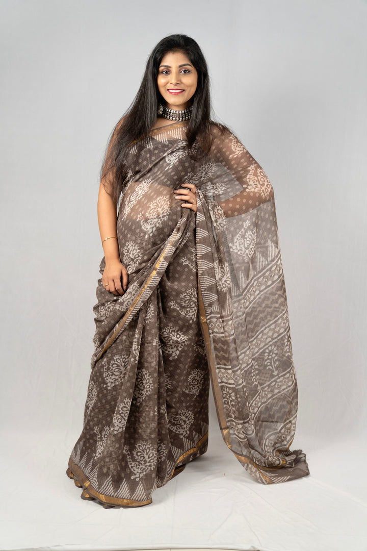 Mink- Kota Doria cotton - Anemone Vinkel