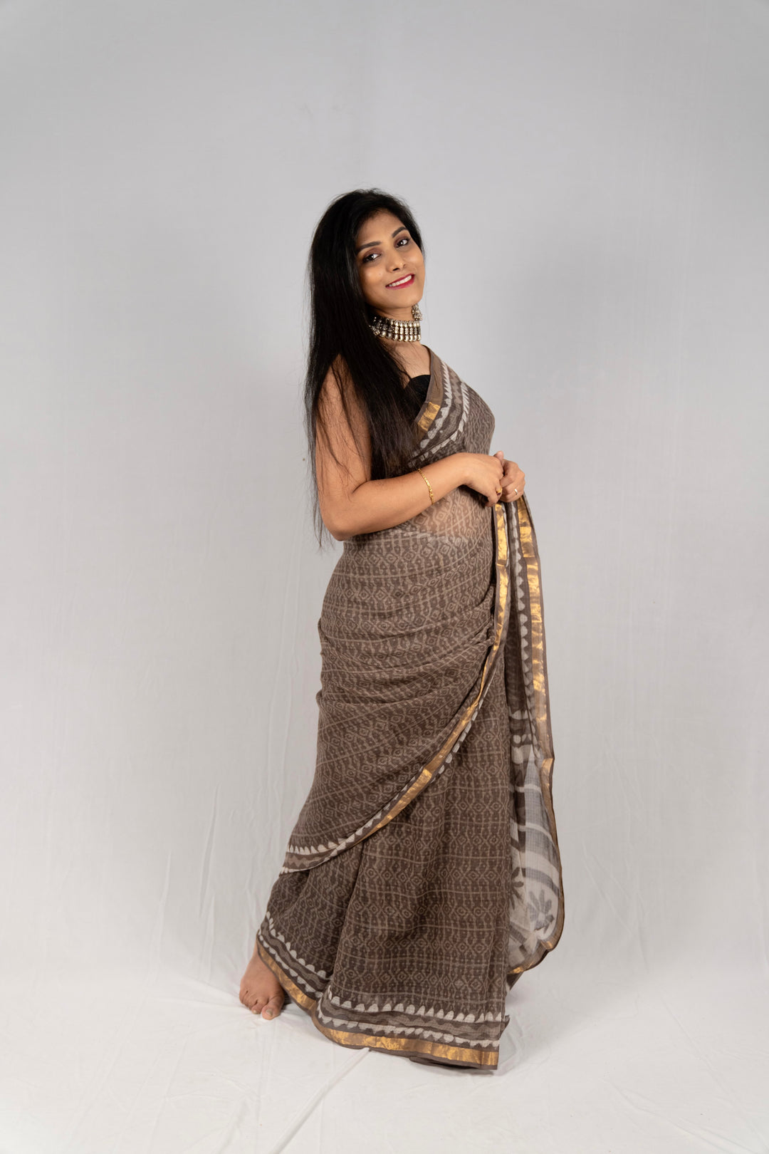 SEAL- Kota Doria cotton - Anemone Vinkel