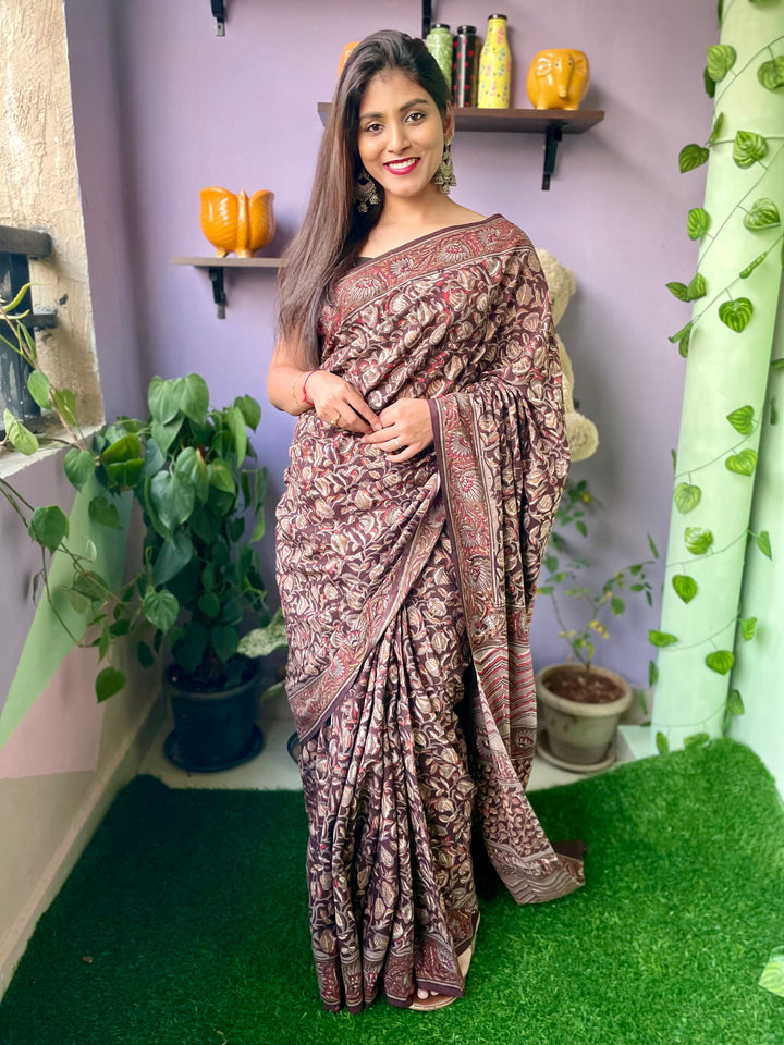 Daylillies | Cotton Saree