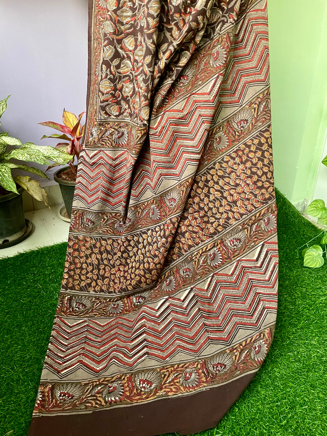 Daylillies | Cotton Saree